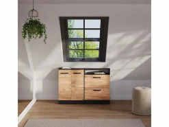 Conjunto de armarios para techo inclinado oro power roble/antracita 120x46x81.6 rion^Vicco Outlet