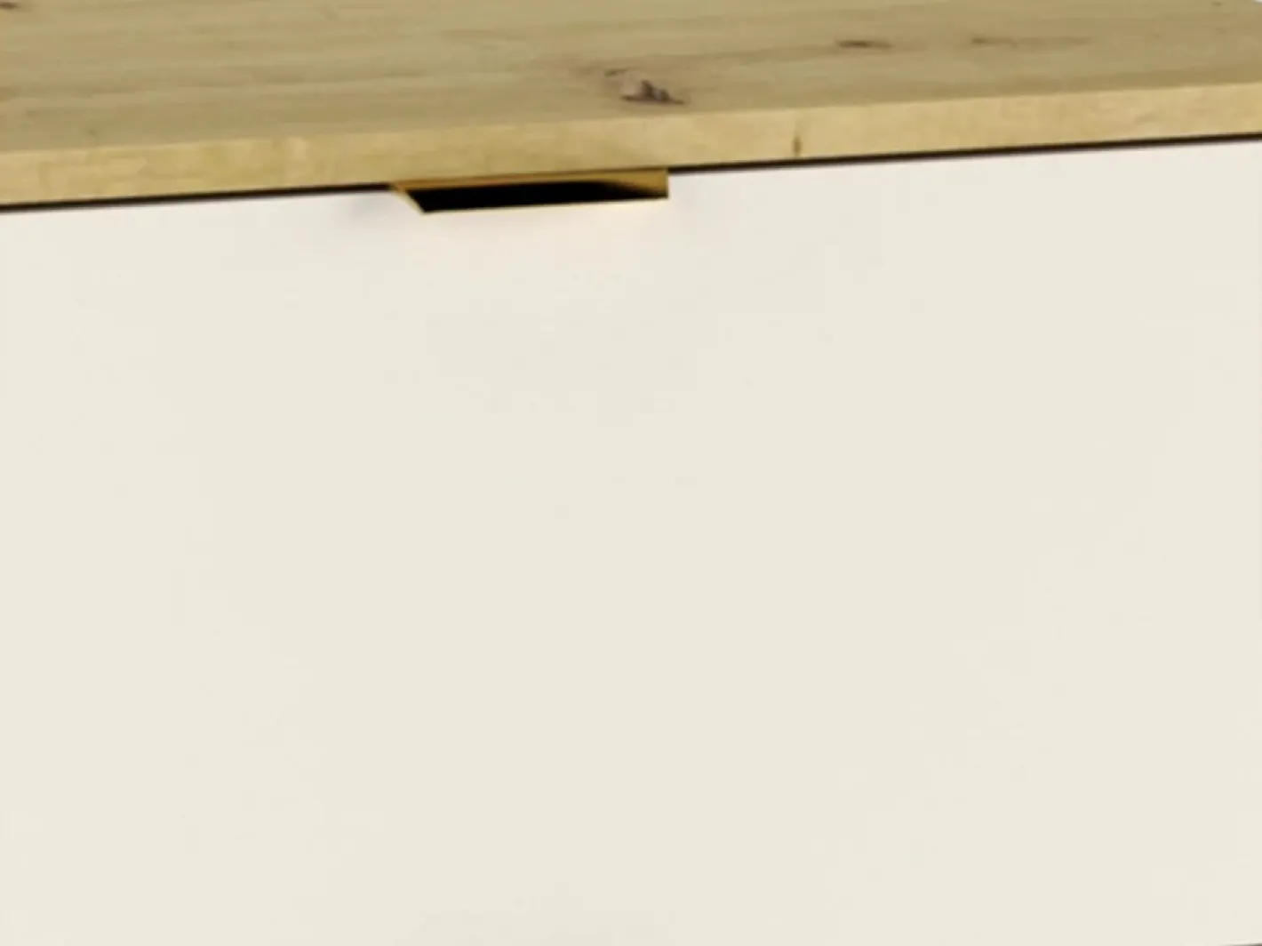 Conjunto de baño 100 cm Cashmere / Roble Nogal Armario con encimera y estantería + Columna Orio^ New