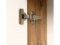 Conjunto De Baño|Conjunto de baño 80 cm Vivien Roble Wotan Columna Armario con espejo