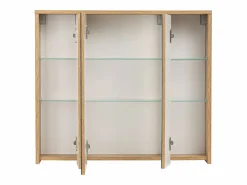 Conjunto de baño 80 cm Vivien Roble Wotan Armario con espejo^ Best