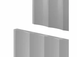 Conjunto de baño 140 cm Armario con encimera Estantería Frentes ranurados Arcos Blanco Sale