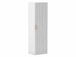 Conjunto de baño 120 cm Armario Encimera Columna Frentes ranurados Blanco Sale