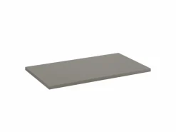 Mueble De Lavabo|Conjunto de baño de cachemira 80 cm Armario con encimera y estantería Frentes ranurados Aqua