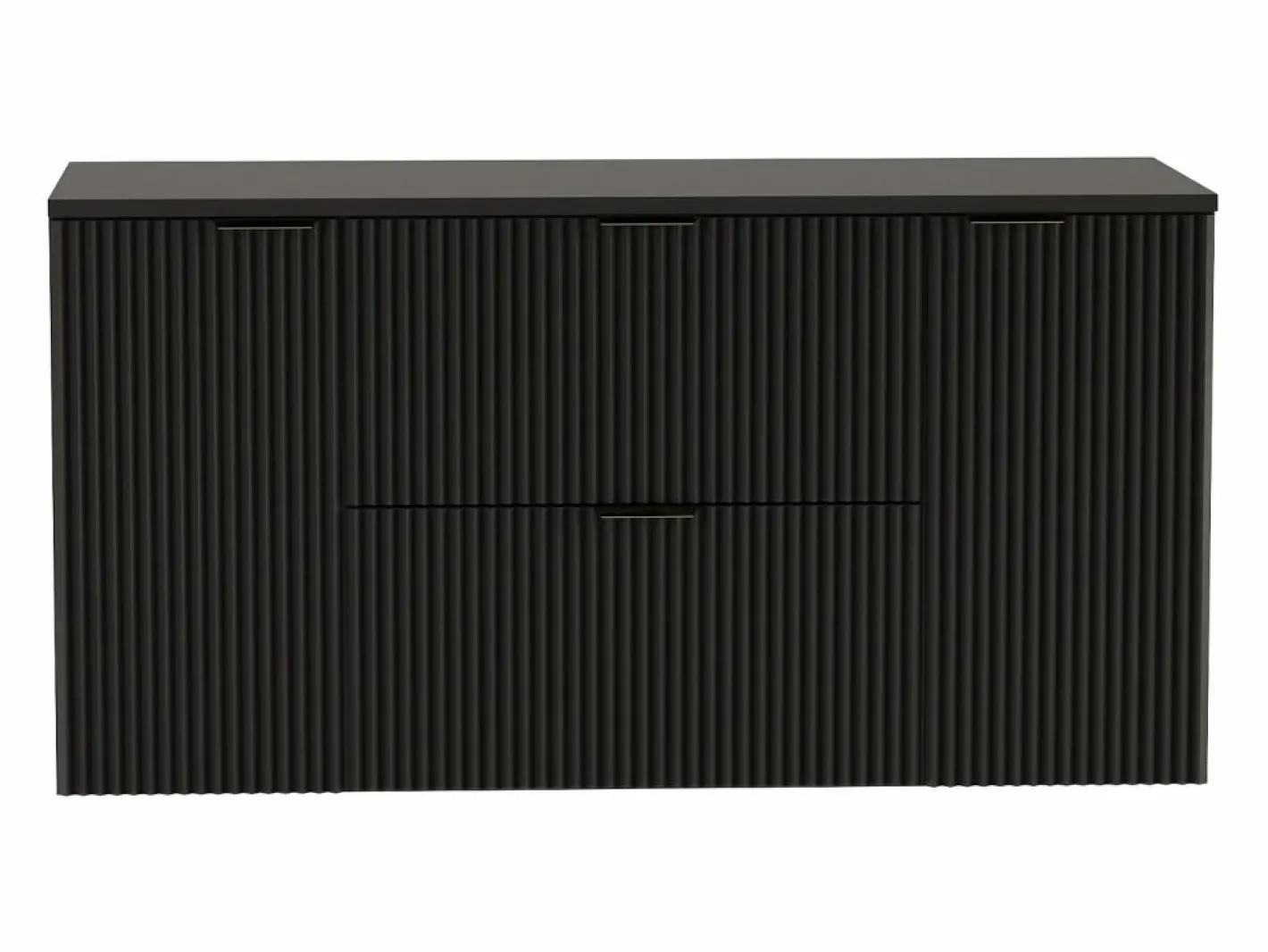 Conjunto De Baño|Conjunto de baño 120 cm Armario Encimera Columna Frentes ranurados