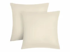 Palacio Conjunto de cama de satén 108 hilos/ cm² - Funda 220 x 240 cm + 2 fundas de almohada 63 x 63 cm - - TALORA Beige Clearance