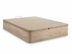 Palacio Conjunto Colchón Y Somier|Conjunto de canapé abatible de 160 x 200 cm natural claro + colchón híbrido de muelles ensacados - MARQUIS