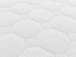 Ysmée Conjunto de canapé abatible de 160 x 200 cm colchón híbrido de muelles 7 zonas espuma viscoelástica 25 cm de grosor TOLCA YSMÉE Blanco Hot