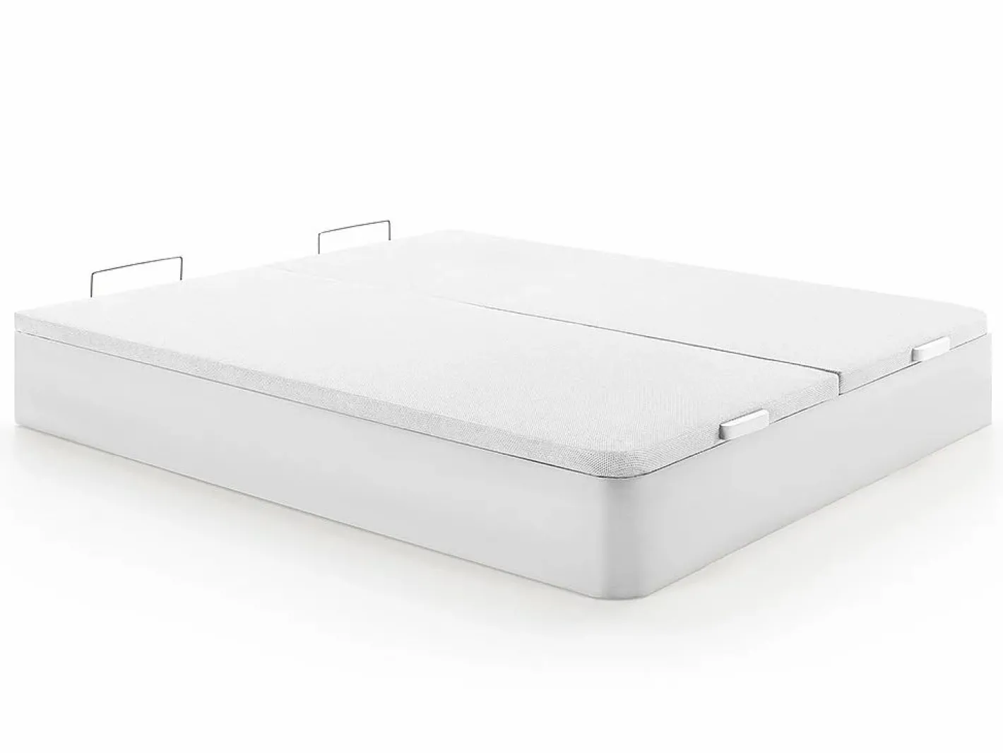 Palacio Conjunto de canapé abatible de 180 x 200 cm + colchón híbrido de muelles ensacados - MARQUIS Blanco Online