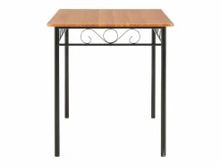 vidaxl Conjunto de comedor 7 piezas MDF y acero marrón Color natural claro Discount