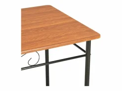 vidaxl Conjunto de comedor 7 piezas MDF y acero marrón Color natural claro Discount