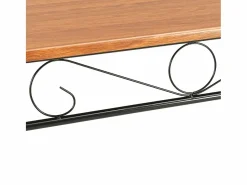 vidaxl Conjunto de comedor 7 piezas MDF y acero marrón Color natural claro Discount