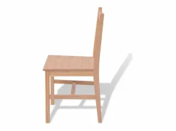 vidaxl Conjunto de comedor 7 piezas madera de pino Color natural claro Hot