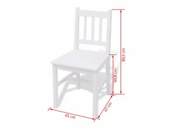 vidaxl Mesa Alta|Conjunto de comedor 3 piezas madera de pino