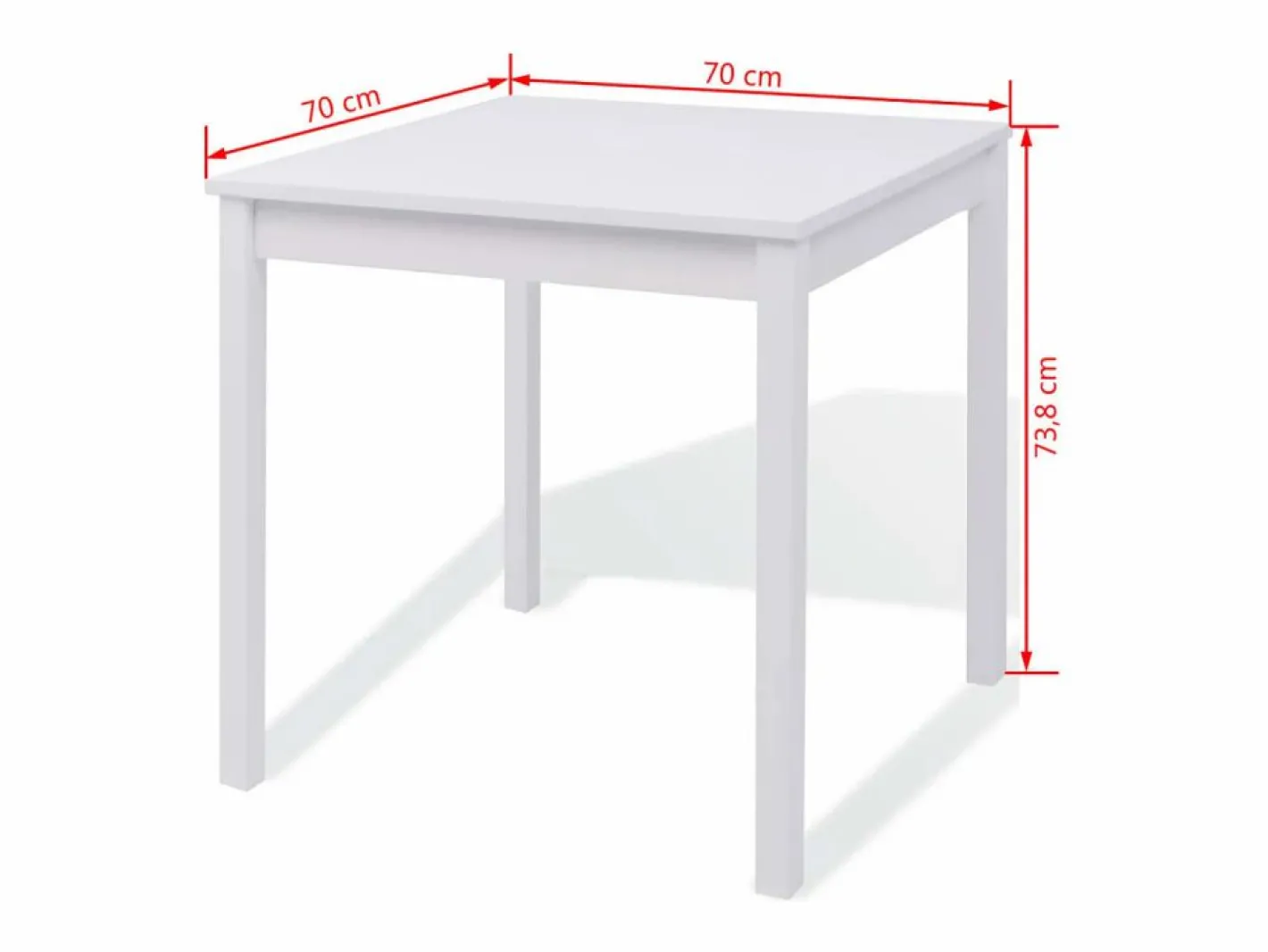 vidaxl Mesa Alta|Conjunto de comedor 3 piezas madera de pino
