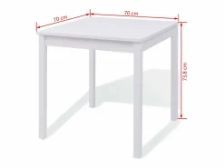 vidaxl Mesa Alta|Conjunto de comedor 5 piezas madera de pino