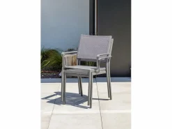 Dcb Garden Comedores De Jardín|Conjunto de comedor de 6 plazas en aluminio
