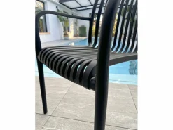 Conjunto de comedor de jardín 4 plazas de aluminio^Dcb Garden Outlet