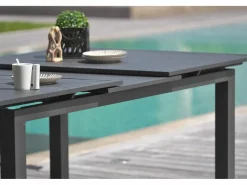 Conjunto de comedor de jardín 8 plazas de aluminio^Dcb Garden