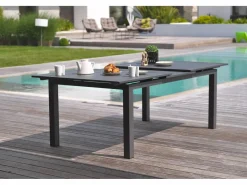 Conjunto de comedor de jardín 8 plazas de aluminio^Dcb Garden