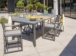 Paris Garden Comedores De Jardín|Conjunto de comedor de jardín 6 plazas de aluminio