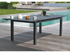 Conjunto de comedor de jardín 6 plazas de aluminio^Dcb Garden New