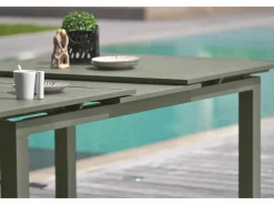 Conjunto de comedor de jardín 6 plazas de aluminio^Dcb Garden Clearance
