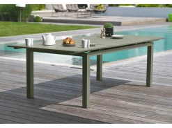 Conjunto de comedor de jardín 6 plazas de aluminio^Dcb Garden Clearance