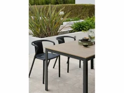 Conjunto de comedor de jardín 4 plazas de aluminio^Dcb Garden Outlet
