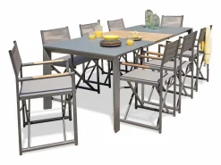 Conjunto de comedor de jardín 8 plazas de aluminio^Paris Garden Online