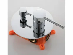 MIRLO Conjunto de ducha empotrada techo monomando SLIGO Ø 30cm Cromado Plateado Outlet