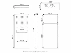 Valaz Conjunto de ducha empotrada monomando NIAGARA cromada Cromado Plateado Outlet