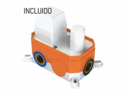 Conjunto de ducha monomando empotrada a techo TELMO mate 20 cm x 20 cm^Valaz Outlet
