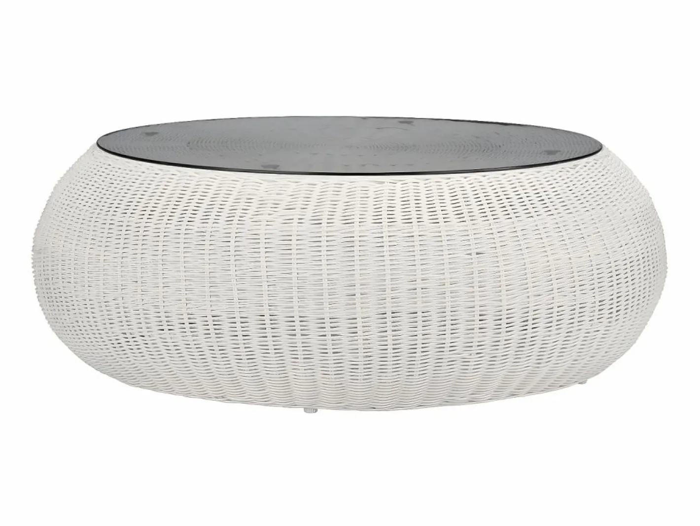 MYLIA Conjunto de jardin de resina trenzada - - WHITEHEAVEN Marfil New