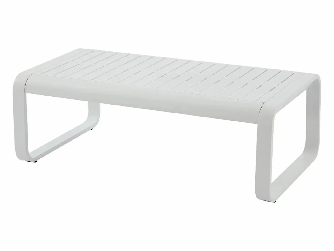 MYLIA Salones De Jardín|Conjunto de jardín de aluminio: 1 sofá de 3 plazas, 2 sillones y 1 mesa de centro - con cojines beige - LOMIA de
