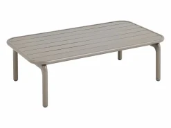 MYLIA Conjunto de jardín de aluminio: un sofá de 3 plazas, 2 sillones y una mesa de centro - - ZAYORA de Topo Hot