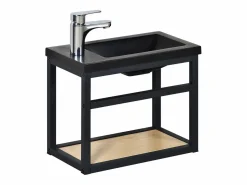 Conjunto de lavabo + grifo SAO Negro Online