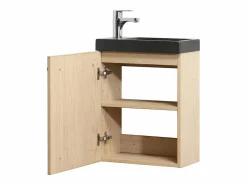 Mueble De Aseo|Conjunto de lavabo de pared Nevada con grifo y espejo