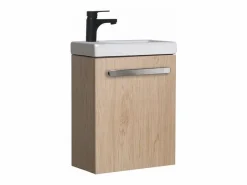 Conjunto de lavabo de pared Nevada con grifo negro^ New