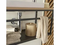 Conjunto de lavabo grande WILO con grifo de 60 cm Blanco Sale