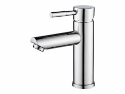 Conjunto de lavabo individual de 60cm con encimera de cerámica y grifo cromado SORRENTO Color natural claro Clearance