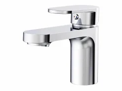 Conjunto de lavabo individual de 60cm con encimera de cerámica y grifo cromado SORRENTO^ Outlet