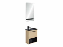 Mueble De Aseo|Conjunto de lavabo NIKA con nicho y estante de espejo