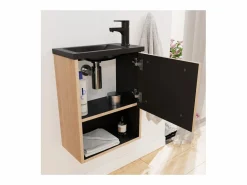 Mueble De Aseo|Conjunto de lavabo NIKA con nicho y estante de espejo