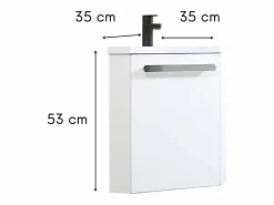 Mueble De Aseo|Conjunto de lavabo y grifería de esquina SKINO