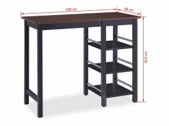 Conjunto de mesa alta de cocina 3 piezas MDF^vidaxl New