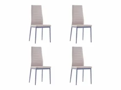 Conjunto de mesa y sillas de comedor 5 piezas color capuchino^vidaxl