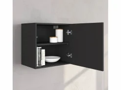 Mueble Tv|Conjunto de mueble de TV Chronos en antracita mate y roble 190/350x40 cm