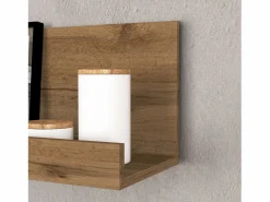 Mueble Tv|Conjunto de mueble de TV Chronos en antracita mate y roble 190/350x40 cm