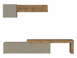 Conjunto de mueble de TV Chronos en mate y roble 190/350x40 cm^ Sale