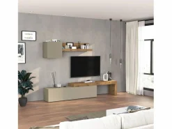 Conjunto de mueble de TV Chronos en mate y roble 190/350x40 cm^ Sale